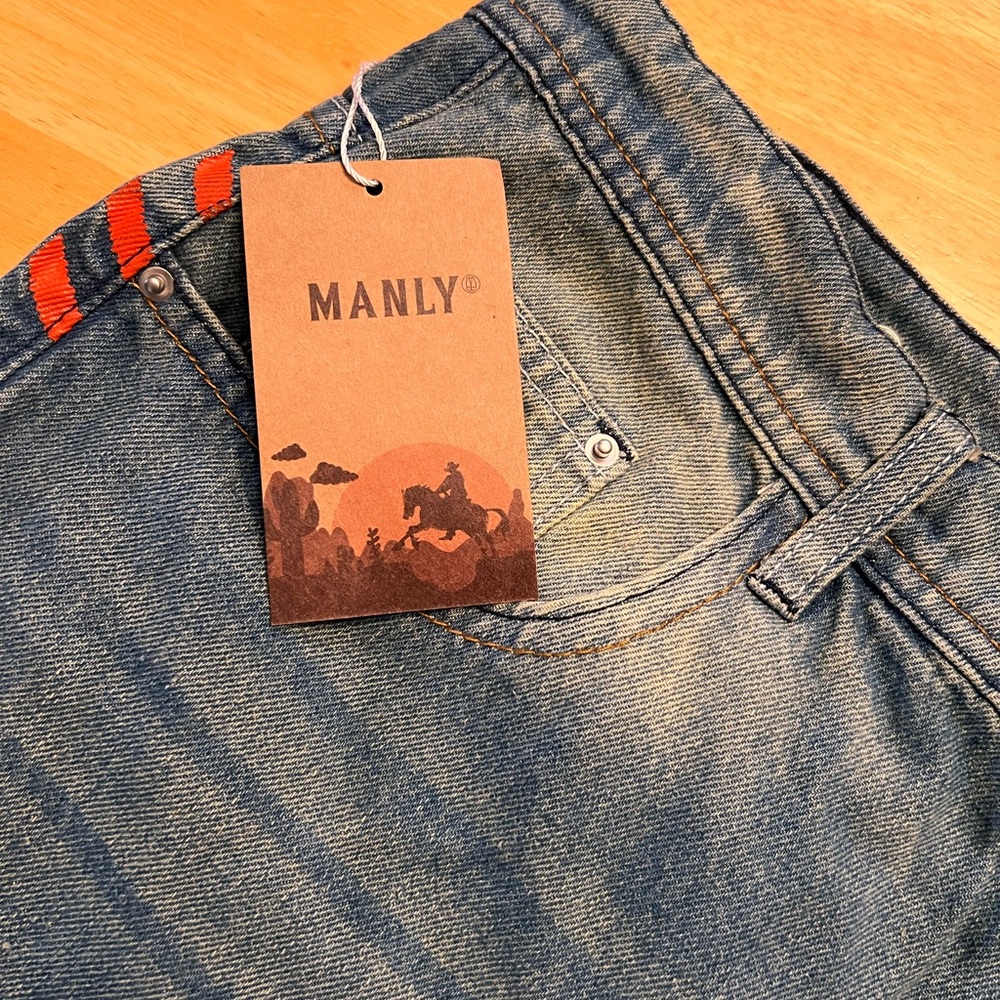 Manly Blue Denim Jeans